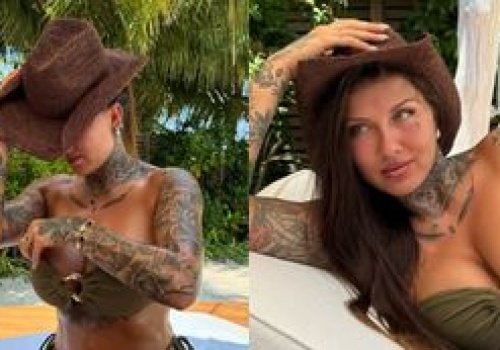 Kowbojka Deynn ODSŁANIA WDZIĘKI w bikini. 