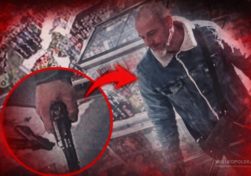 PILNE! POWIAT NOWOTOMYSKI: Brutalny rozbój w Żabce! Policja publikuje wizerunek sprawcy