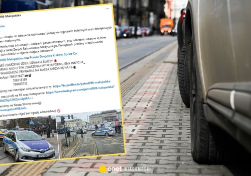 Wypadek z udziałem radiowozu na sygnale. Utrudnienia w centrum Krakowa