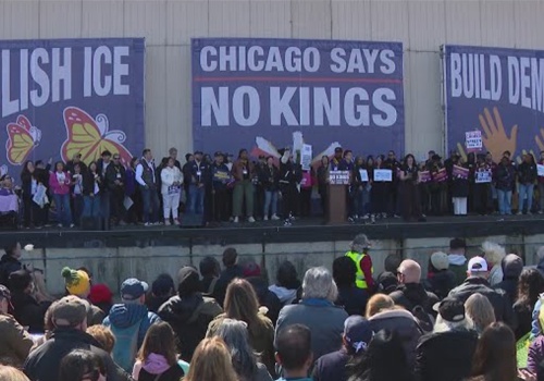 Wiec i marsz ulicami Chicago w ramach akcji „No Kings”