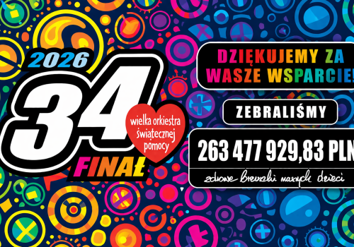 34. Finał WOŚP: 263 mln zł na sprzęt do badań jelit u dzieci. Szpitale dostaną endoskopy i nowoczesną diagnostykę