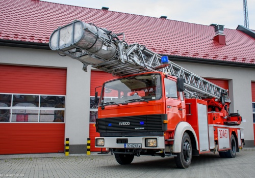 OSP w Bilczy z ‘nową’ drabiną. Wcześniej jeździła w PSP
