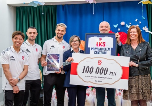 ŁKS z prezentem na Wielkanoc. Klub wsparł Centrum Rehabilitacyjne w Piotrkowie