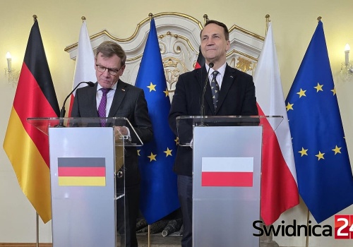 Zgodnie o współpracy Polski i Niemiec. Ministrowie Sikorski i Wadephul w Krzyżowej