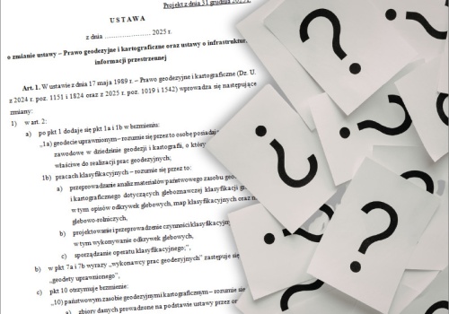 Pracownicy powiatowej geodezji o zakazie w projekcie UD60. Wyniki ANKIETY