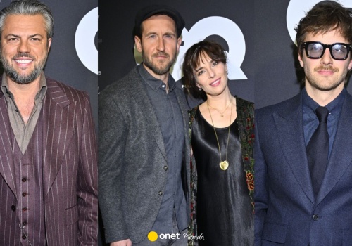 Czartoryska-Niemczycka z mężem, obok panowie w garniturach. Spójrzcie na Musiała