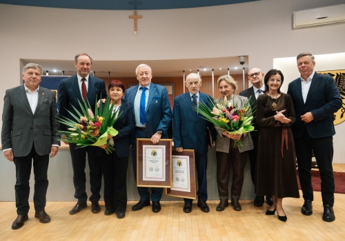 Założyciele CRIST z Honorowym Wyróżnieniem za Zasługi dla Województwa Pomorskiego