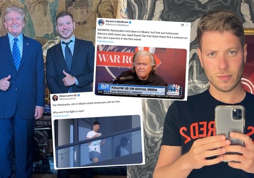 Syn Netanyahu widziany na imprezach w USA, Bannon apeluje, żeby wysłać go na front