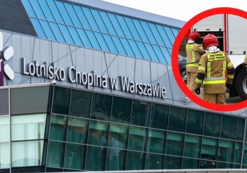 Rozległy pożar odpadów w pobliżu lotniska Chopina. Służby walczą z żywiołem