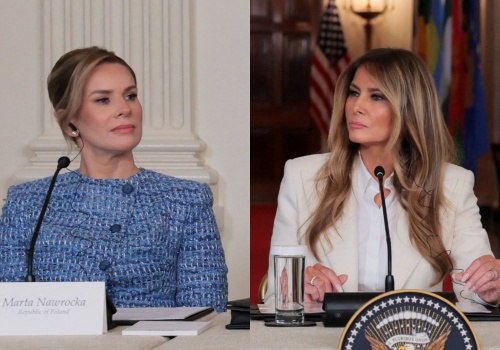 Marta Nawrocka na nagraniu Melanii Trump. Jedna rzecz wzbudziła kontrowersje