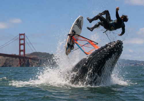 Sekundy grozy na wodzie. Nikt nie spodziewał się takiego spotkania