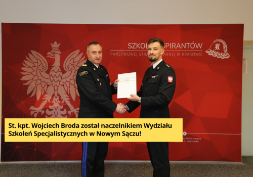Strażak z Krużlowej pokieruje szkoleniami w Nowym Sączu
