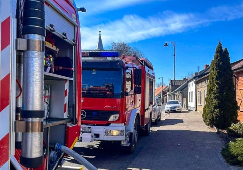 Pożar kotłowni w Zagórowie