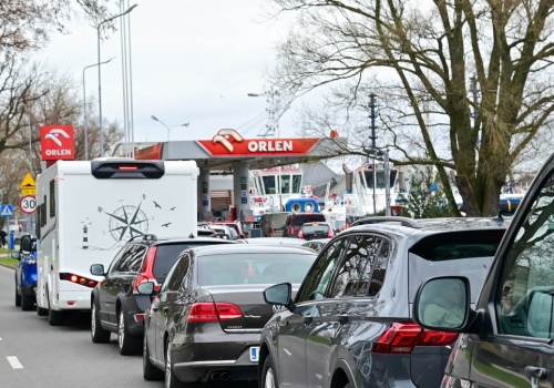 Kierowcy z Niemiec opanowali Świnoujście. 