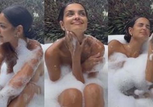 Klaudia El Dursi zaserwowała fanom widoki z rajskiej KĄPIELI. Tylko piana chroniła przed wpadką