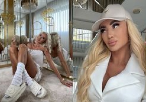 Tak wygląda willa Izabeli Macudzińskiej: złote żyrandole, ściany z luster i meble z logiem jej marki (ZDJĘCIA)