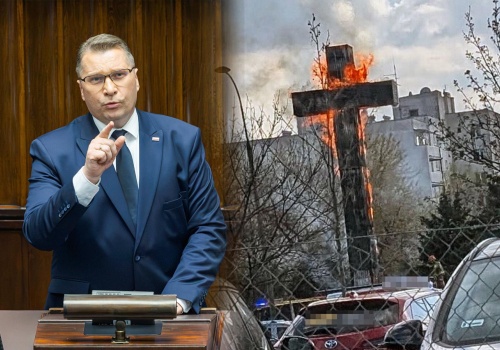 Czarnek zabrał głos po pożarze krzyża w Warszawie. Nie ma wątpliwości
