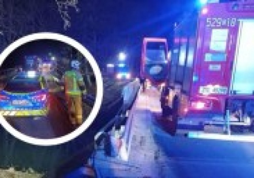 Wypadek na Pomorzu. Samochód wpadł do rzeki, nie żyje mężczyzna