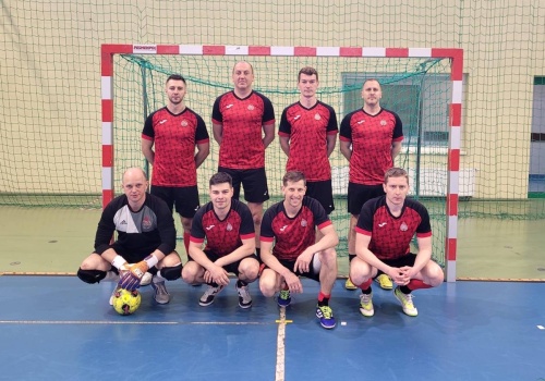 Futsalowa drużyna bielskich strażaków na trzecim miejscu