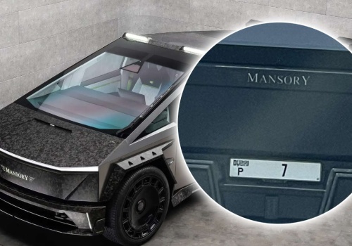 Mansory Cybertruck z najdroższą tablicą świata. 