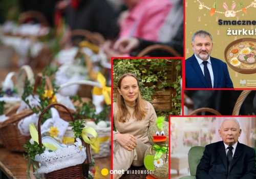 Politycy składają życzenia wielkanocne. 