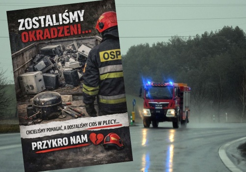 Kanie: okradziona straż pożarna prosi złodziei, żeby oddali co zabrali