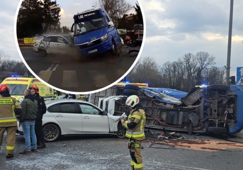 Dramatyczne nagranie trafiło do sieci. Tak rozpędzone BMW wbiło się w autobus