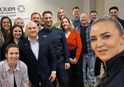 Międzynarodowa wizyta funkcjonariuszy Hochschule der Sächsischen Polizei w Komendzie Miejskiej Policji w Legnicy