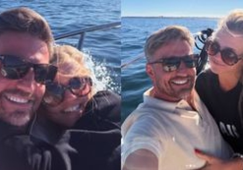 Agnieszka Kaczorowska i Marcin Rogacewicz wtulają się w siebie na jachcie, dryfując po oceanie. Fajnie spędzą Wielkanoc? (FOTO)