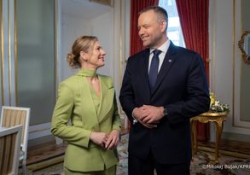 Nawroccy w nowej roli. Po raz pierwszy złożyli wielkanocne życzenia