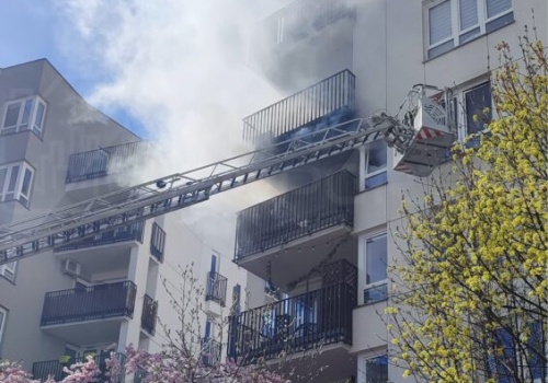 Pożar mieszkania na Ursynowie. Zginęło zwierzę