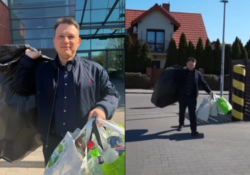 Jak działa system kaucyjny? Mentzen zaniósł wory do sklepu