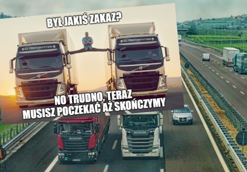 Policja przyznaje, że zakaz wyprzedzania dla ciężarówek jest powszechnie ignorowany