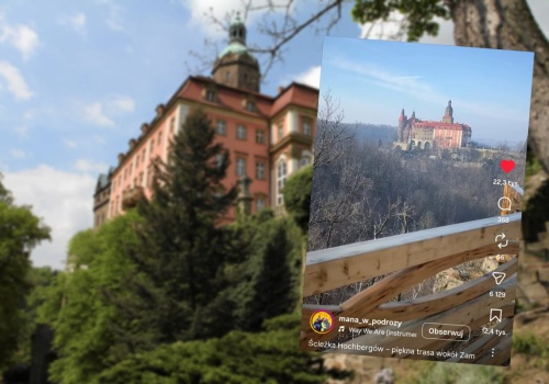 O tej ścieżce z widokiem na zamek mało kto słyszał. Skok adrenaliny gratis. Prowadzi nad przepaścią