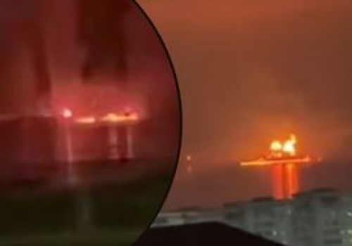 Atak dronów w Noworosyjsku. Płonie ważny terminal naftowy