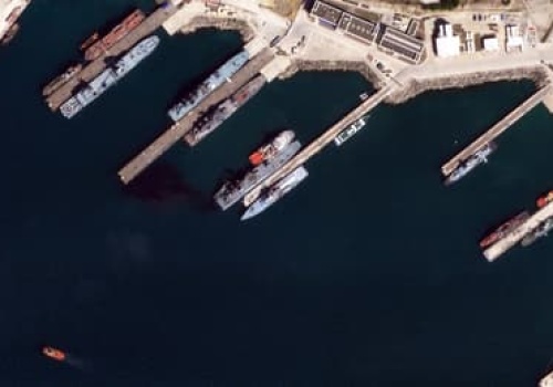 Rosyjski terminal naftowy „Sheskharis” w ogniu