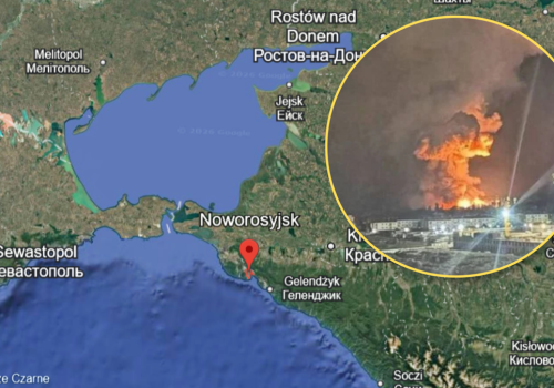 Atak dronów na kluczowy port w Rosji. Uszkodzone instalacje naftowe