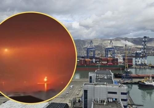 Rosyjski terminal naftowy w ogniu. Ukraińskie drony uderzają w Noworosyjsk