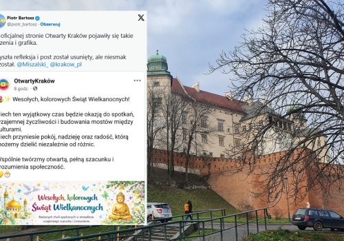 Na portalu Krakowa życzenia wielkanocne z meczetem i Buddą!