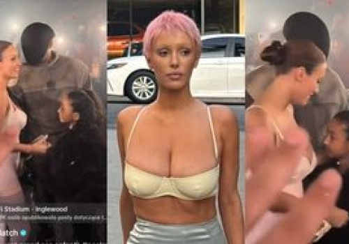 Wydekoltowana Bianca Censori tuli się z dziećmi do zamaskowanego Kanye Westa. Taka macocha to skarb? (WIDEO)