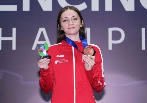 Rio de Janeiro. Florecistka Danuta Tym z brązowym medalem mistrzostw świata