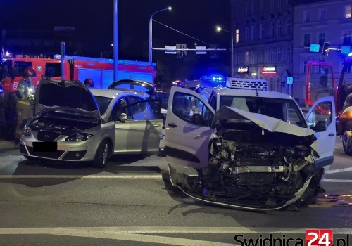 Zderzenie w centrum Świdnicy