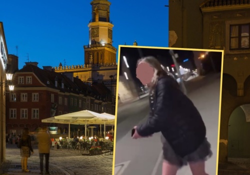 Szokujące nagranie z centrum Poznania. 35-latka zatrzymana, będą zarzuty
