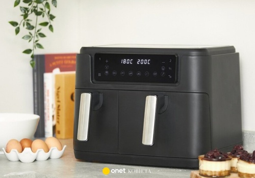 Polacy uwielbiają tego air fryera z 2 koszami! Przyrządza pyszne dania w kilkanaście minut