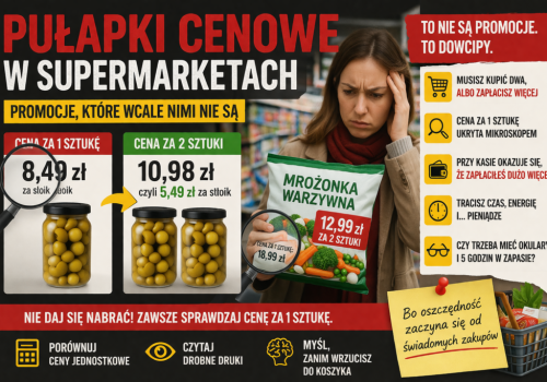 Pułapki cenowe w supermarketach. Promocje, które wcale nimi nie są
