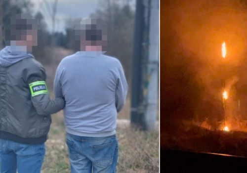 Podpalacz kabli kolejowych z Miasteczka Śląskiego zatrzymany. Straty idą w dziesiątki tysięcy