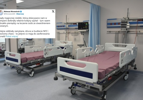Koniec programu lekowego w szpitalu. Morawiecki: Czas na dymisję