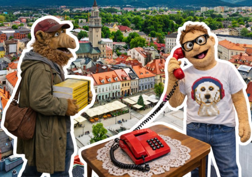 Bielsko-Biała ma niecodzienną reklamę. Twórca robi filmiki AI, które przenoszą nas do lat 90.