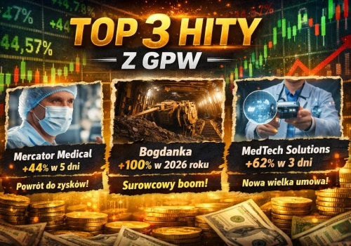 +130% w 5 dni! TOP 3 najbardziej pożądane akcje GPW ostatnich dni! Największe okazje, inwestycyjne hity!