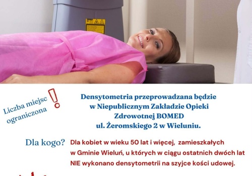 Bezpłatne badania w kierunku osteoporozy dla mieszkanek Wielunia
